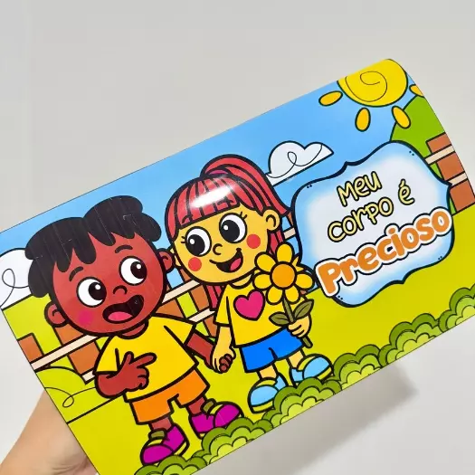 Livro 3D Meu Corpo é Precioso | Atividade Infantil em PDF para Imprimir