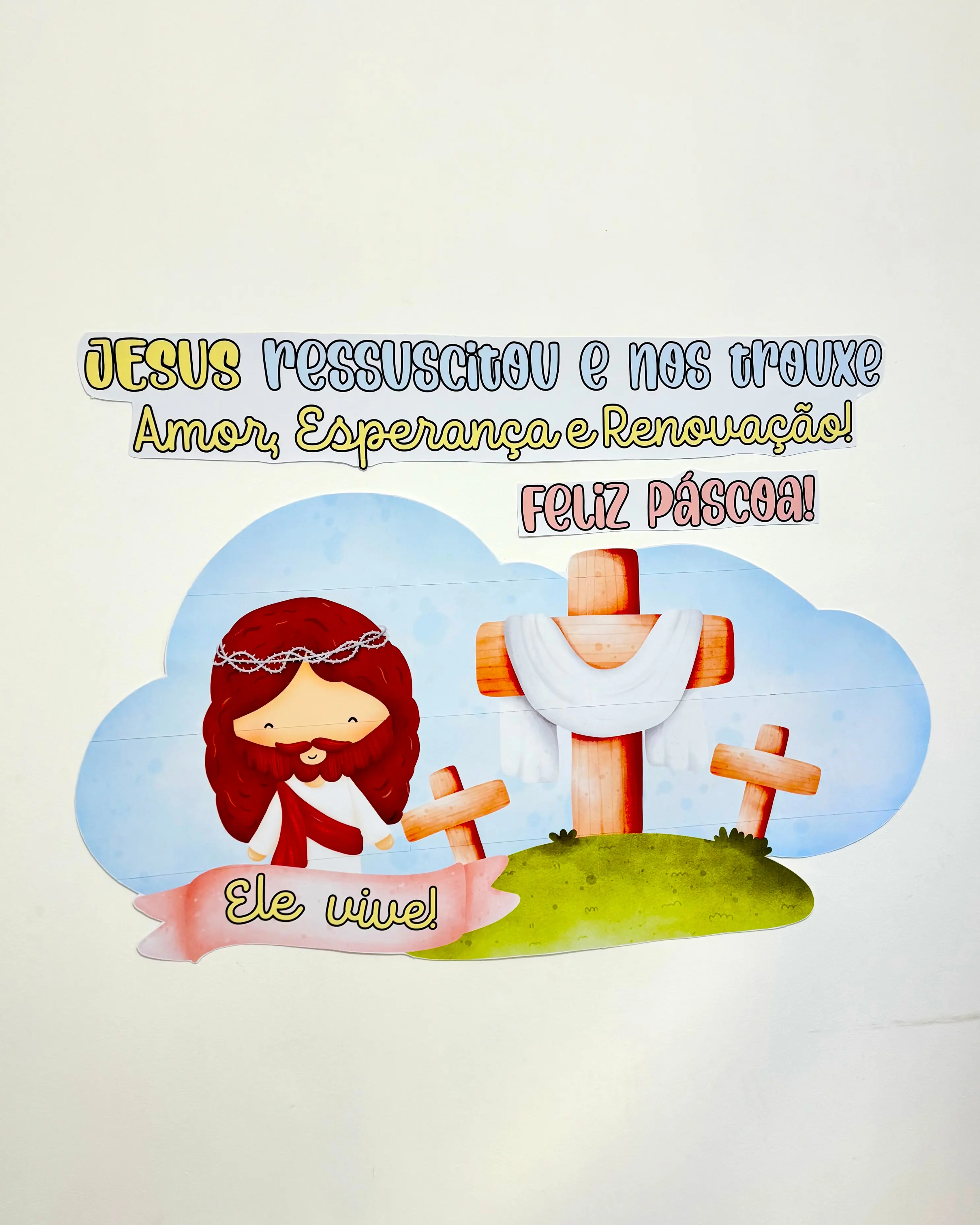 Painel Páscoa Cristã | PDF para Imprimir