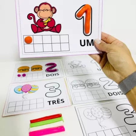 Números com Massinha Educação Infantil | Atividade em PDF